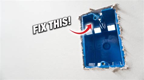 electrical junction box destroyed|electrical box loose.